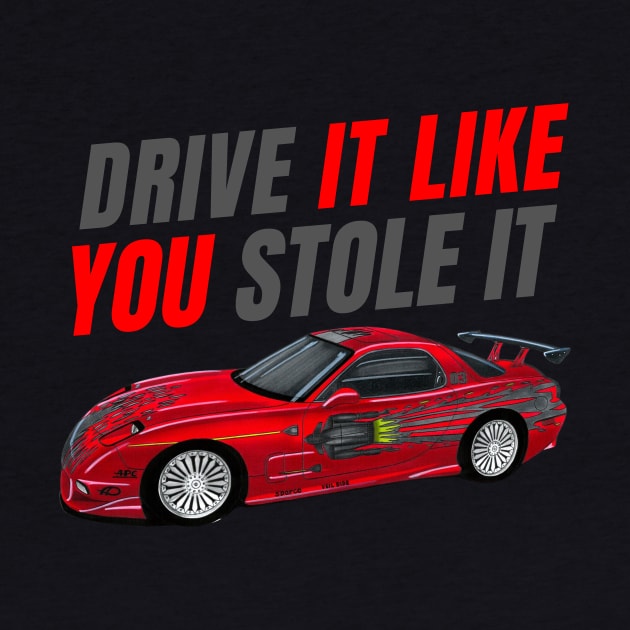 Drive it like You stole it { fast and furious Dom's RX7 FD } by MOTOSHIFT